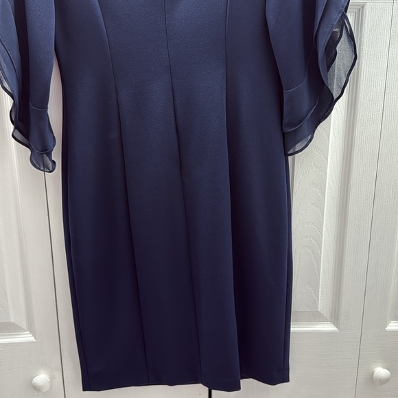 🔵DKNY Blue Sheath Dress with Bell Sleeves🔵 - Picture 5 of 5